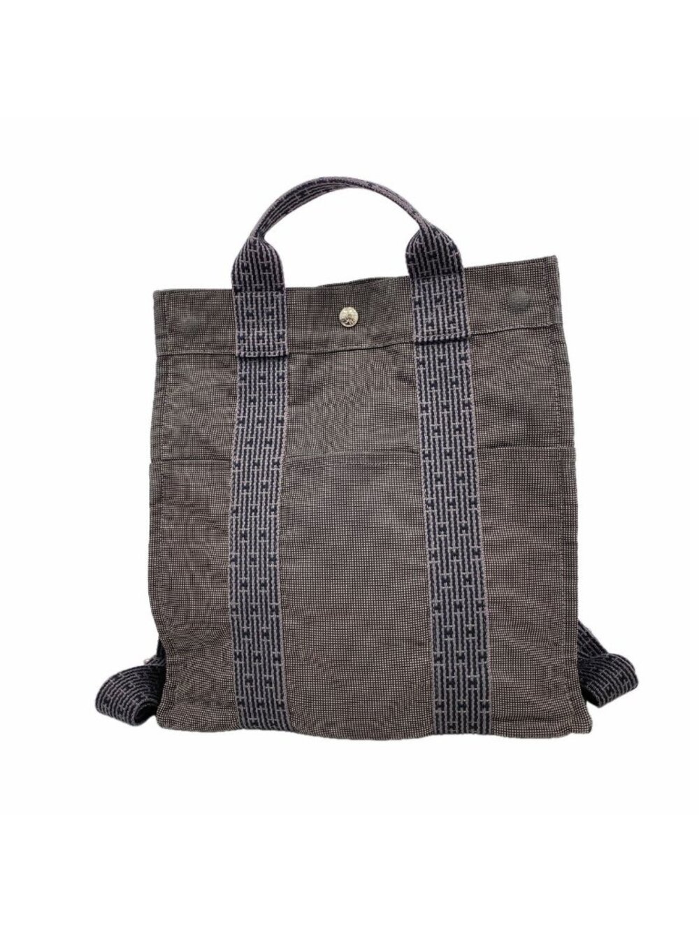 Hermes Backpack Herline Sac a Dos PM Nylon Gray Silver
